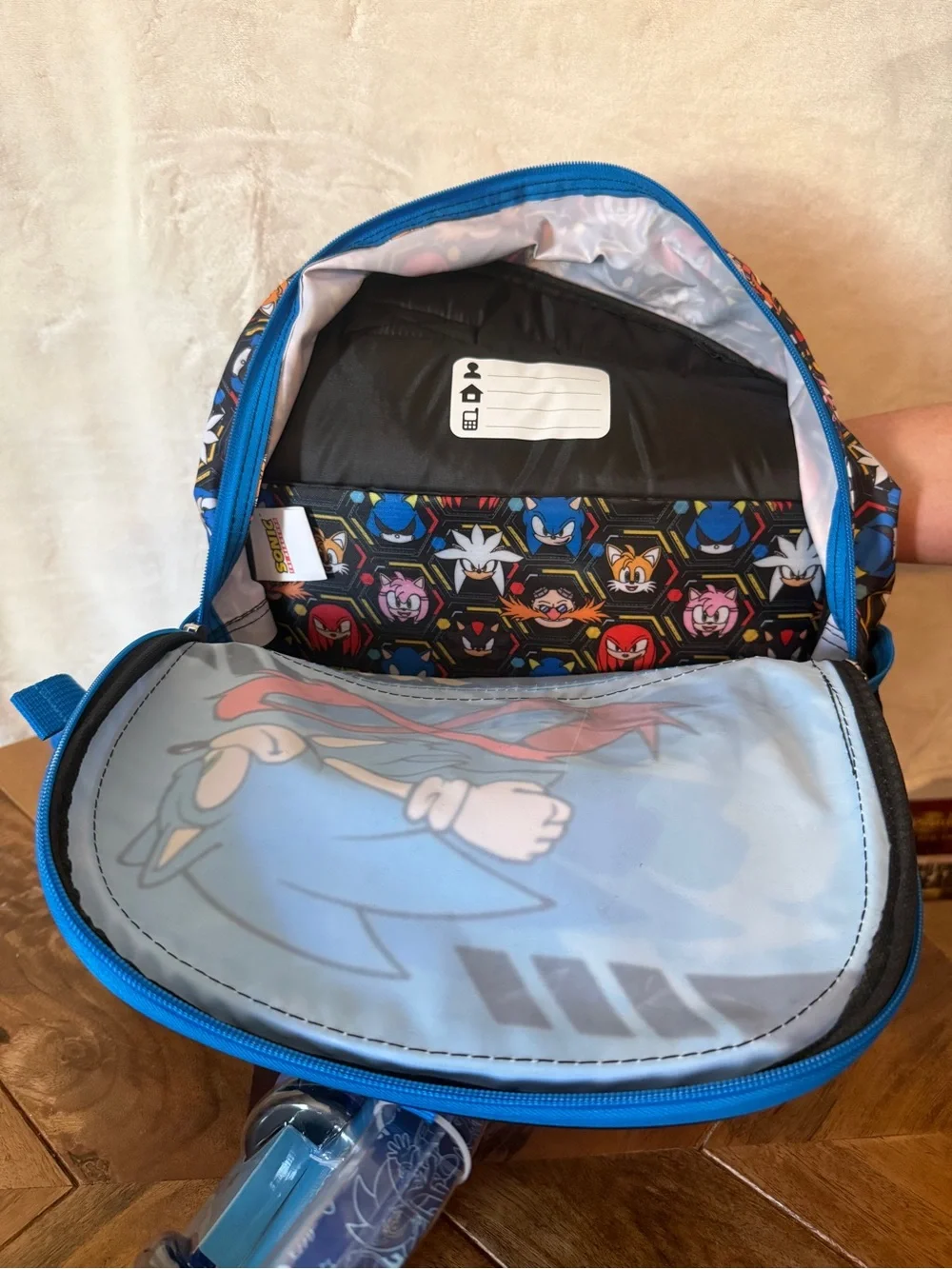 Sonic the Hedgehog 17” Backpack 4-Piece Set with Lunch Tote & Headphones